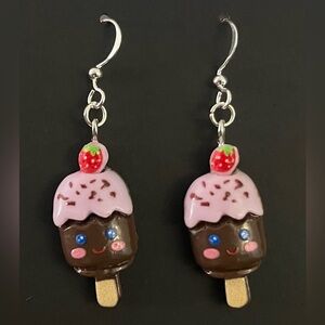 Cute Ice Cream Pop Dangle Earrings